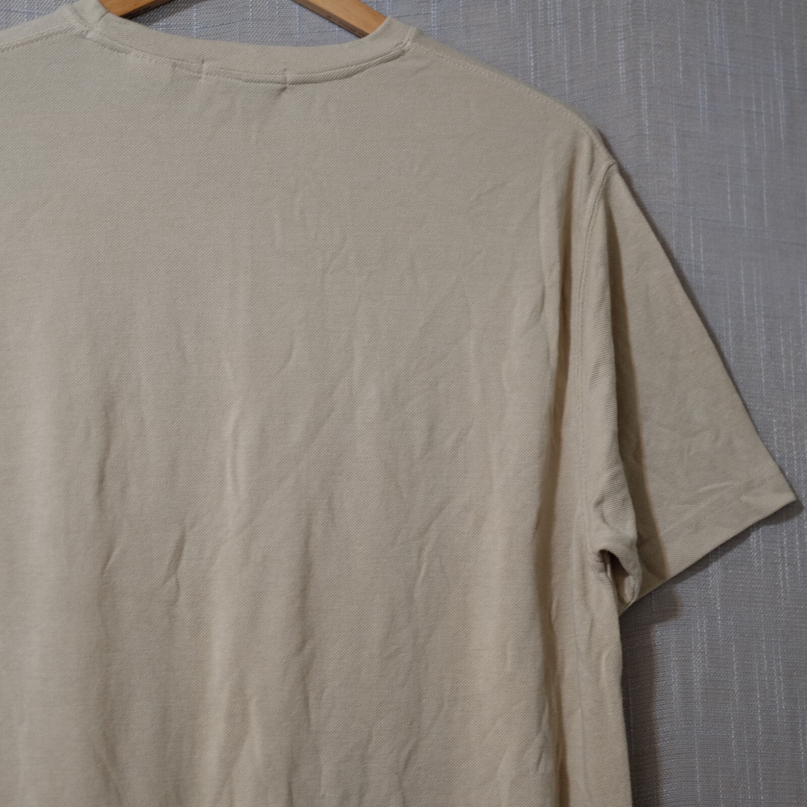 Pierre Cardin T-Shirt Short Sleeve Crew Neck Super Soft Beige Men’s L #H52-38