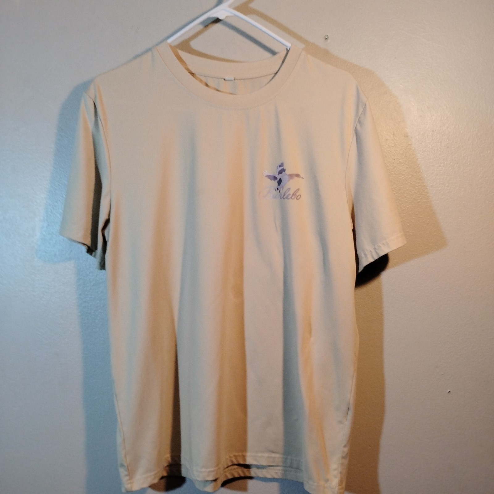 Burlebo Ducks Flying In Tee Men, Small, Olive Color, Short Sleeve, Chest Pocket