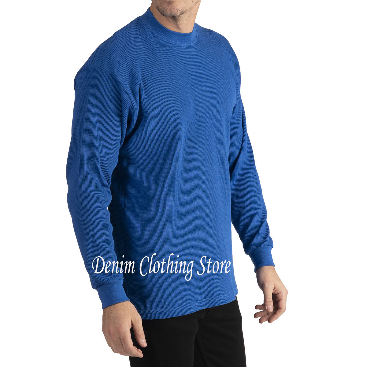 New PROCLUB Men’s Heavyweight THERMAL Top Long Sleeve Shirts Waffle Solid S-5XL