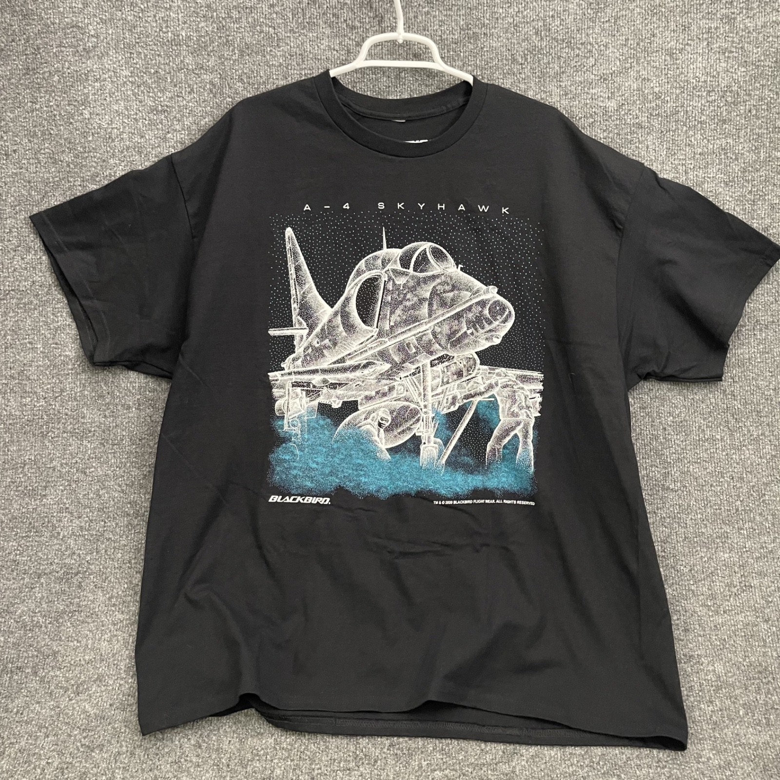 Vintage 90s “Blackbird A4 Skyhawk” Graphic Print Shirt