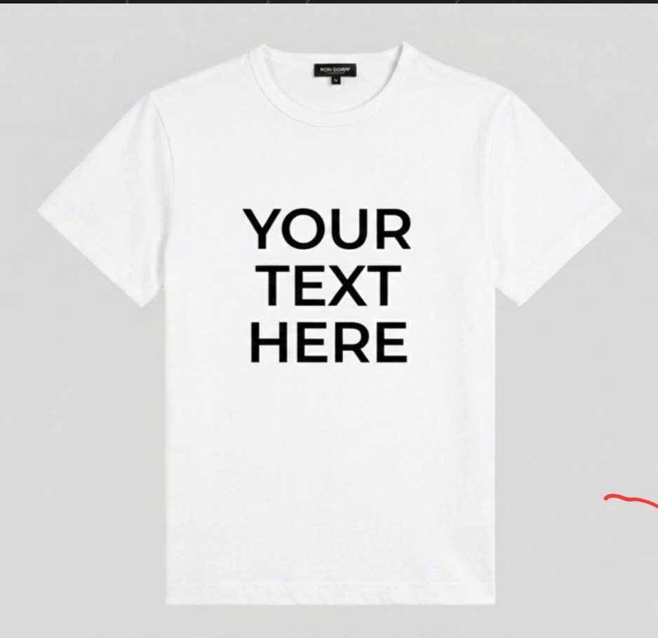 Customize-It Tee Unisex Personalized T-Shirts Add Your Own Logo, Photo, or Text