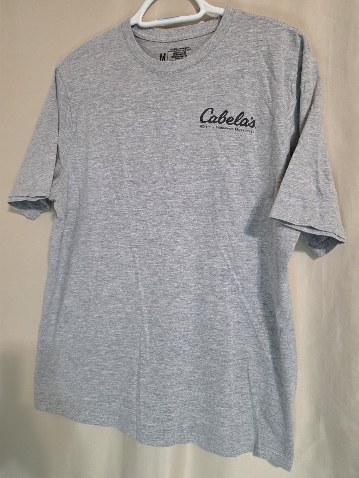 Men’s Grey Short Sleeve T-Shirt By Cabelas Never Leave Home Without Your Wingman