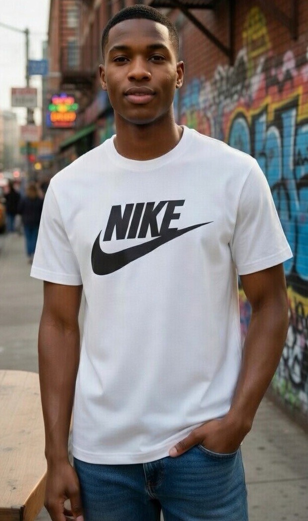 Nike Athletic Logo Swoosh Active Short Sleeve T-Shirt Style#891953 Men’s Size M