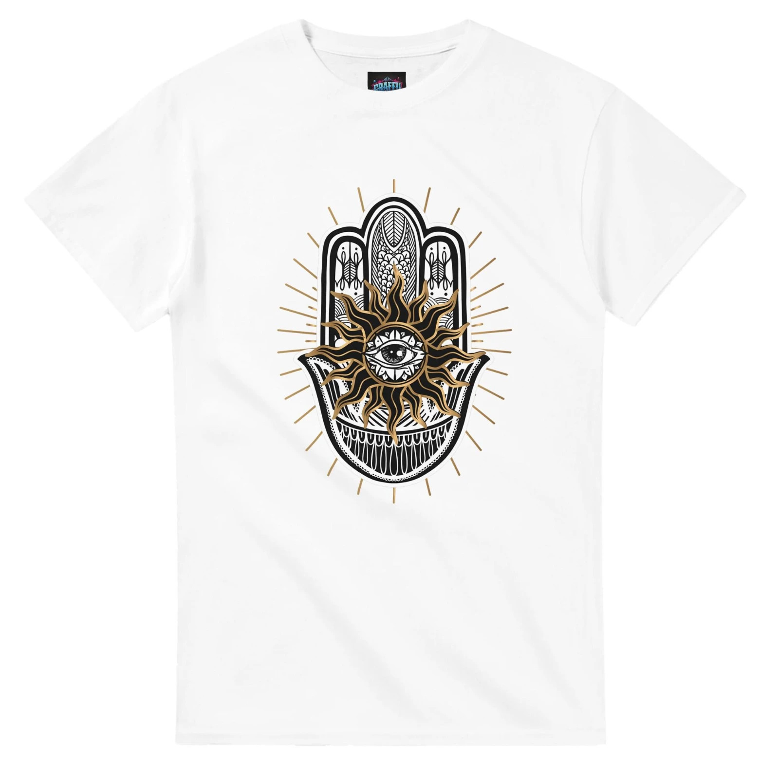 Graffiti Lux Meditation Graphic T-Shirt – High-Quality Cotton Tee-White XL