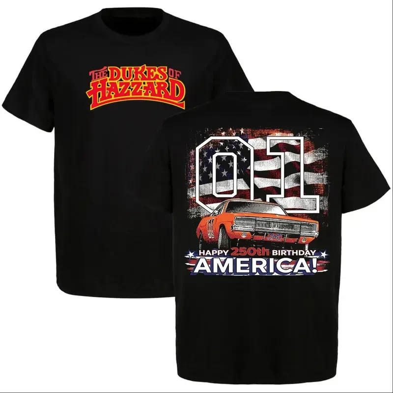 The Dukes of Hazzard 01 General Lee T-Shirt, 250th Birthday America Patriotic