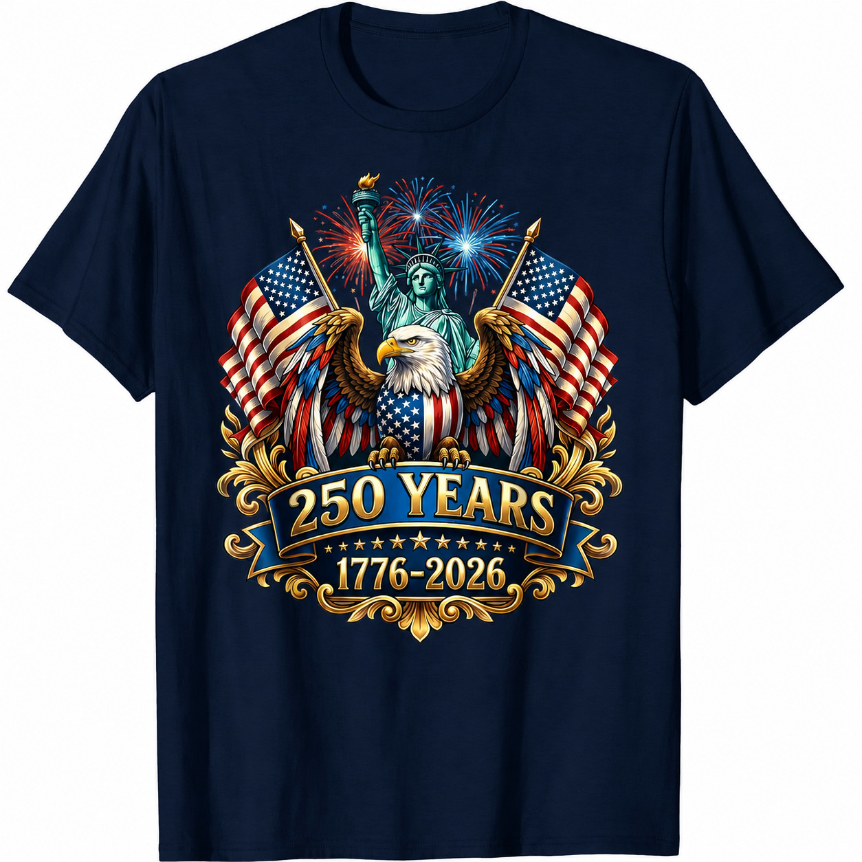250th Anniversary USA 250 Year America Patriotic 4th of July T-Shirt