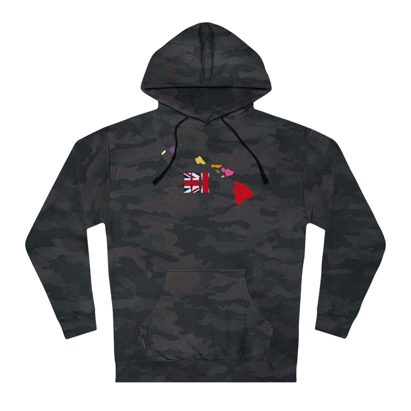 State Love-Hawaii Red/Blue Variation Unisex Hooded Sweatshirt