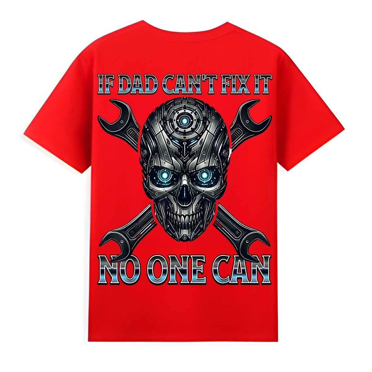 If Dad Cant Fix It Auto Mechanic Skull Car Guys Garage Tools T-Shirt