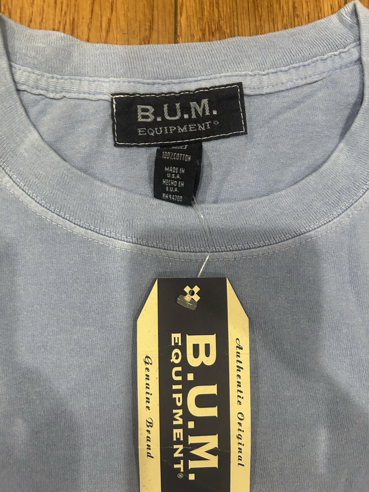 Vintage 90s BUM Equipment Tee NWT Deadstock USA Made Retro Streetwear Spellout