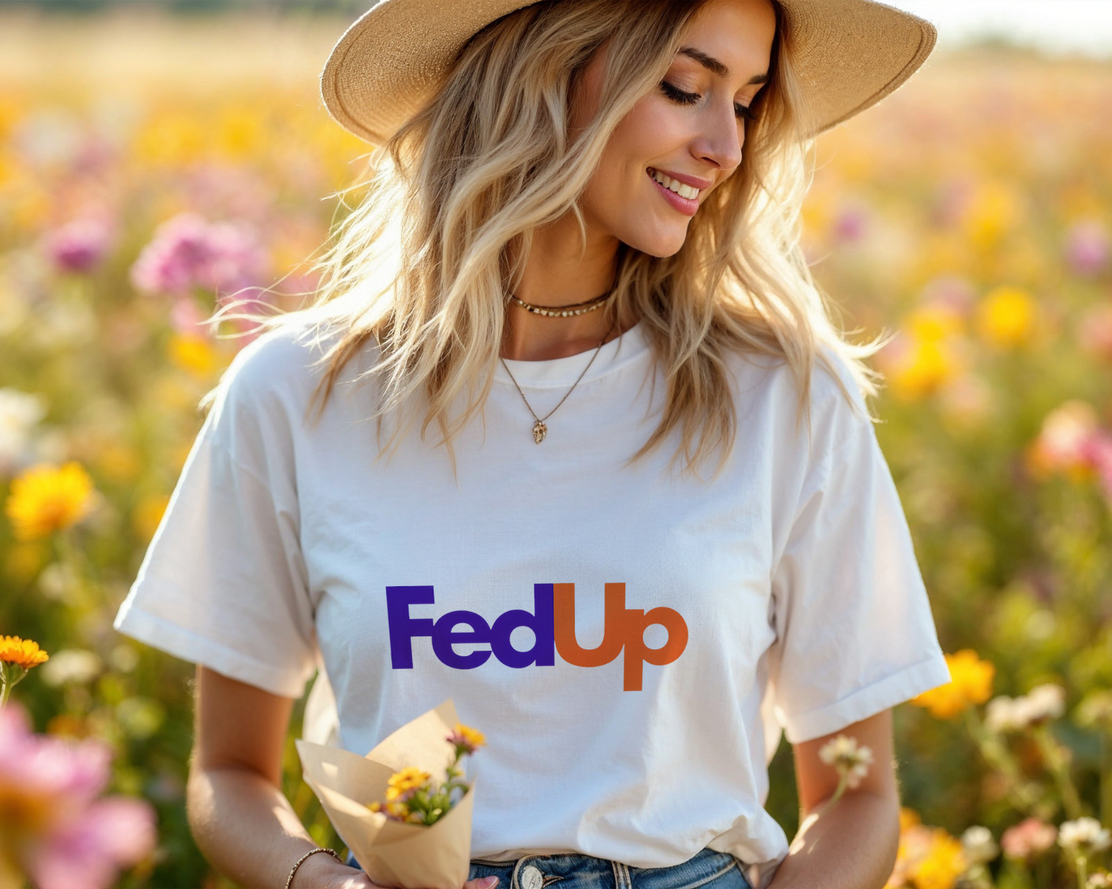 FedUp Parody T-Shirt Funny Slogan Graphic Tee Sarcastic Humor Shirt A23