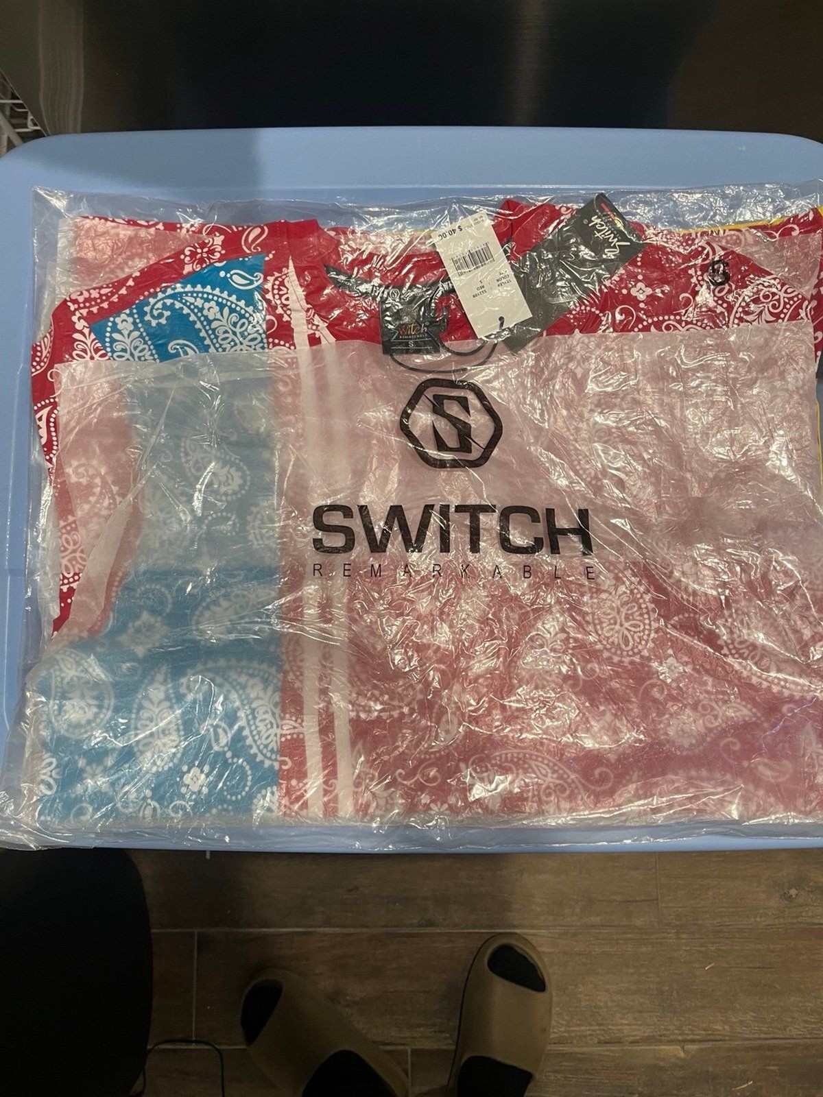 Switch Remarkable Patchwork Bandana T-Shirt Multicolor Streetwear – Size S – NWT