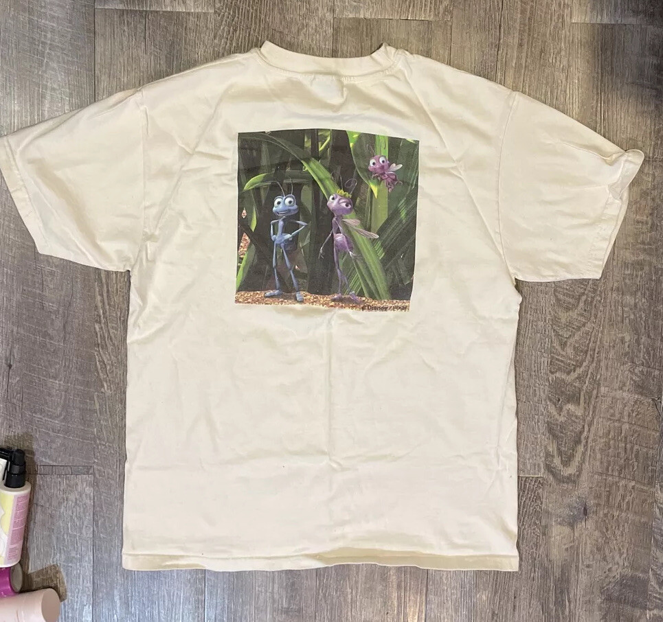 Vintage 90s A Bugs Life Disney Pixar Graphic Tee Shirt RARE L Adult A Bug’s Life