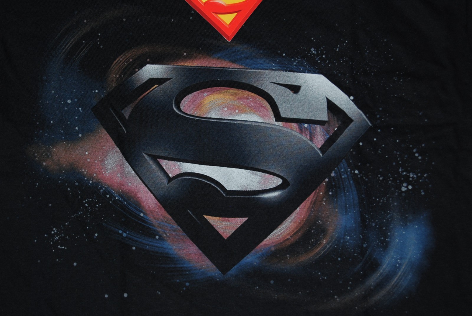 SUPERMAN Space Logo Official DC Comics Superman T-Shirt Mens Cotton Black