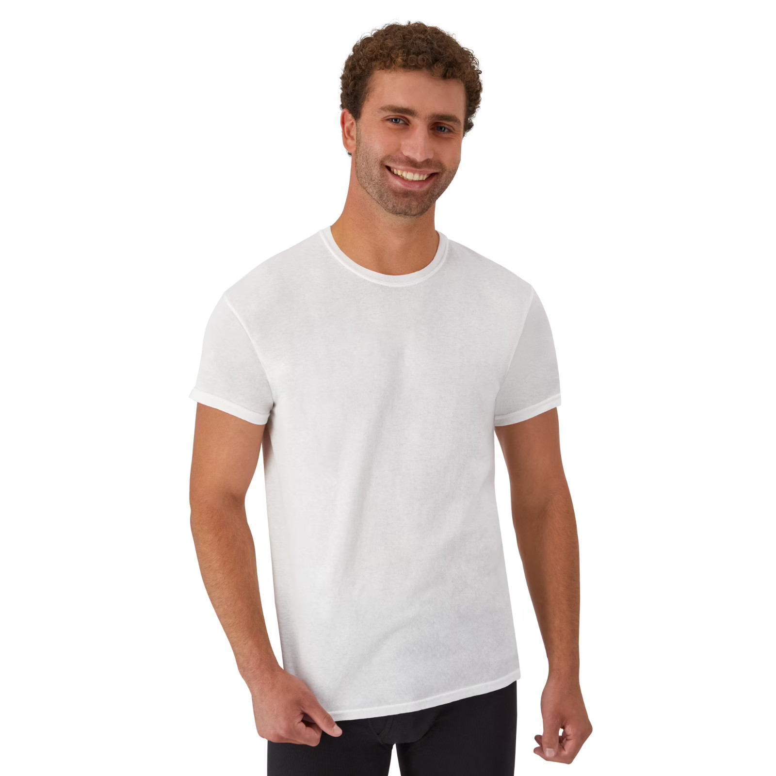 White T-Shirt Undershirts, 10-Pack, Best Cotton Undershirts, Stay-Tucked T-Shirt