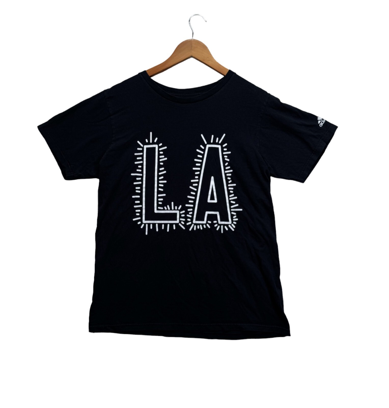 Adidas x Keith Haring Fresh LA Los Angeles CA RARE Black T Shirt Tee Men’s sz M