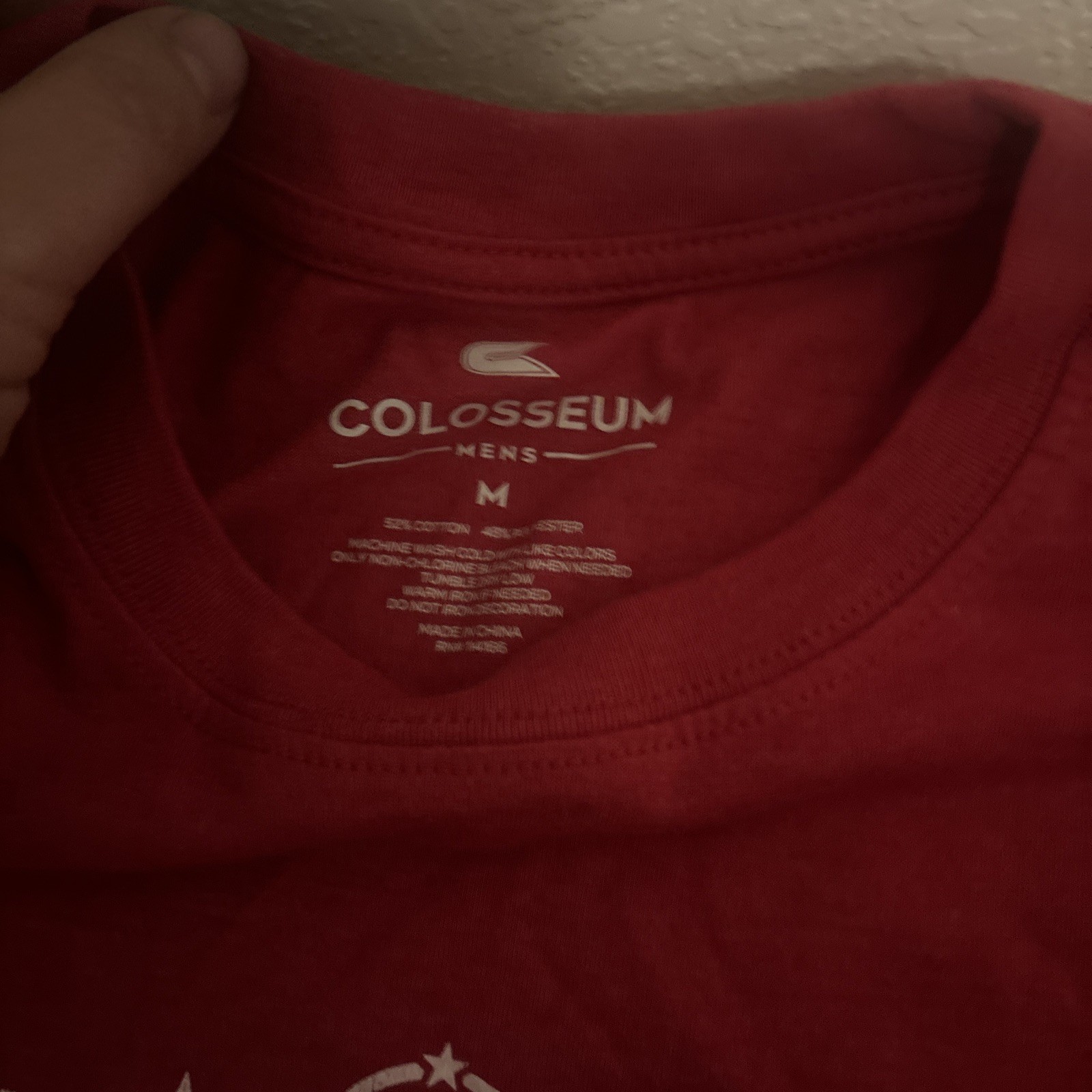 Men’s Colosseum Red OHT Military Appreciation Flag T-shirt Medium Defend/support