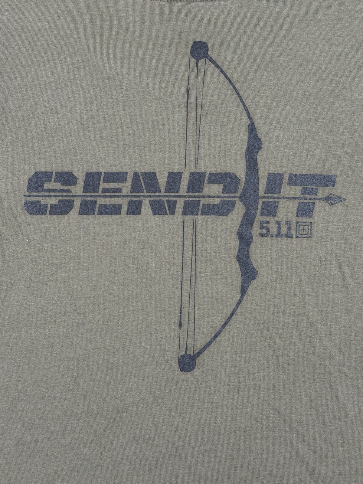 5.11 Tactical Men’s Large Olive Green Send It Long Sleeve Graphic T-Shirt
