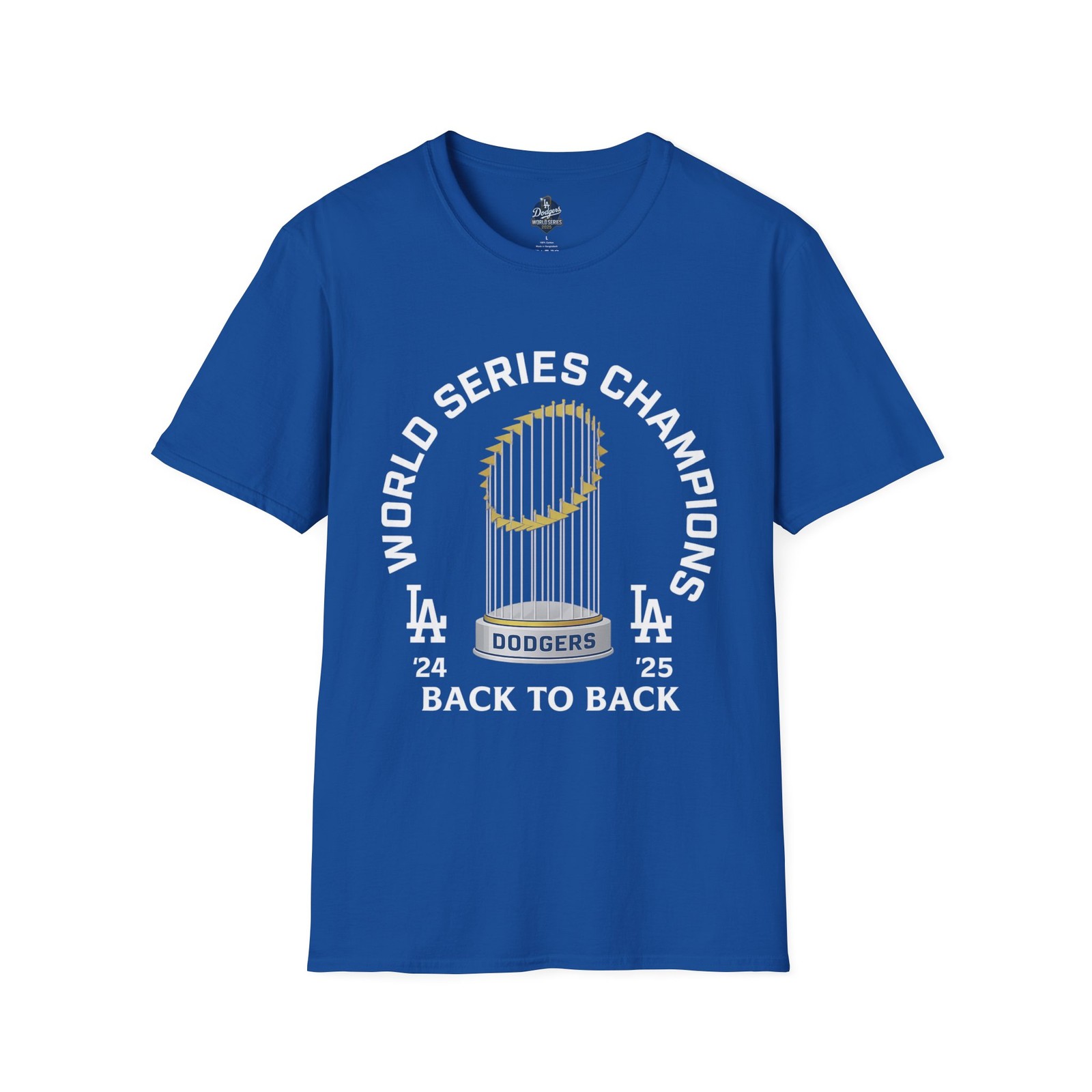 LA Dodgers World Champions 2024-2025 Softstyle T-Shirt, Baseball Fan Tee, Sports