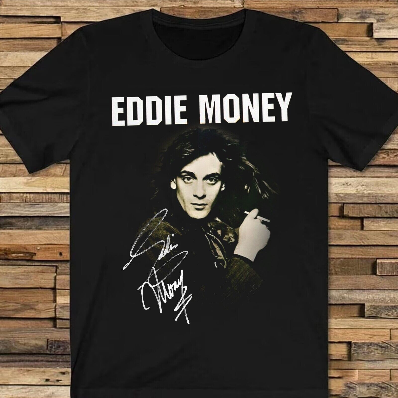 Eddie Money Signature Cotton Black All Size Unisex Classic Shirt TR112