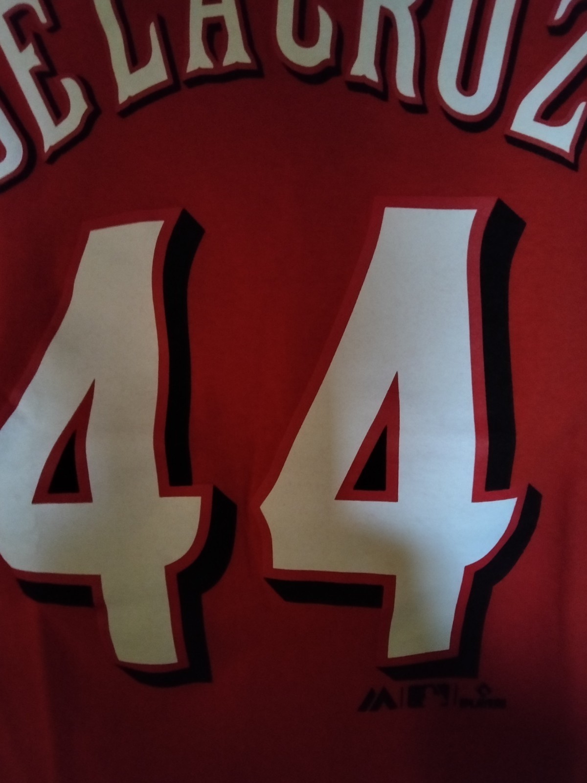 Cincinnati Reds DelaCruz #44 Baseball T Shirt Red MLB Licensed, Medium NWT