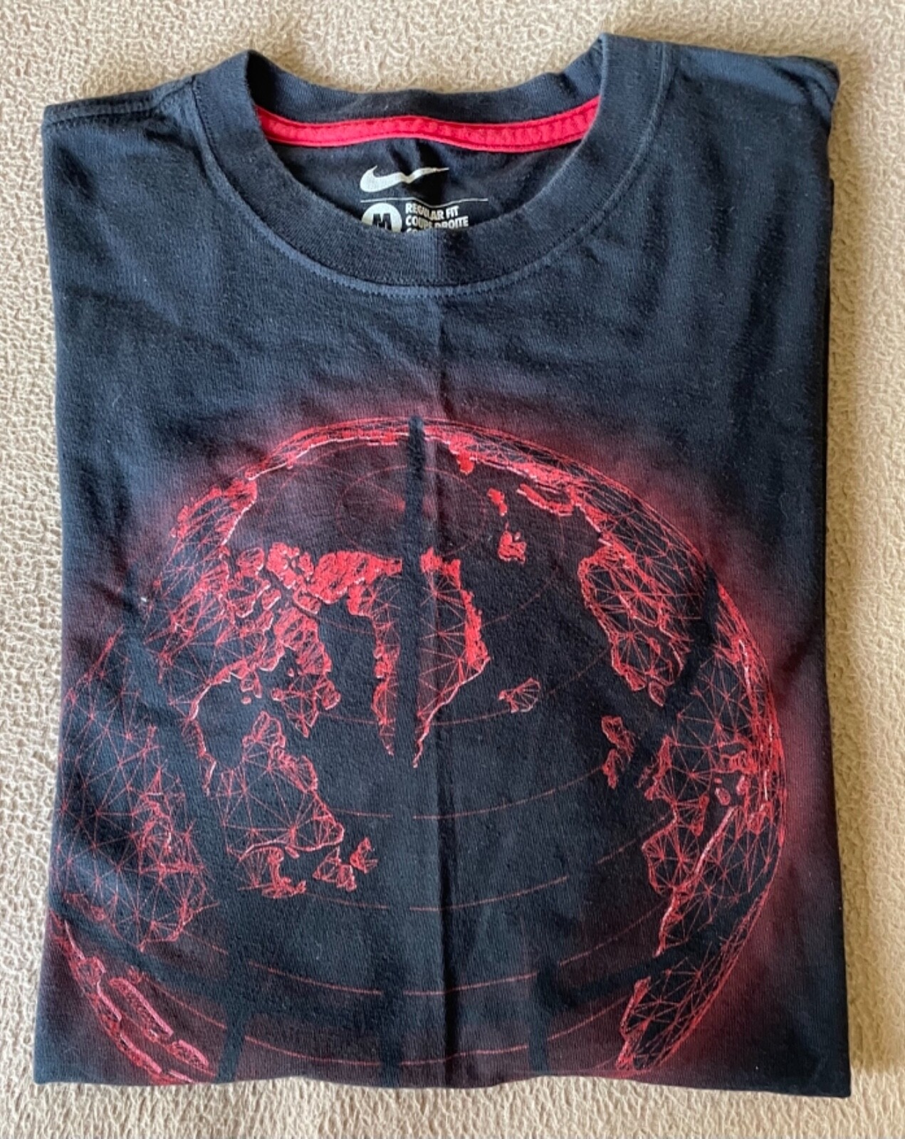 Nike Men’s Short Sleeve Graphics T-Shirt Black Size M