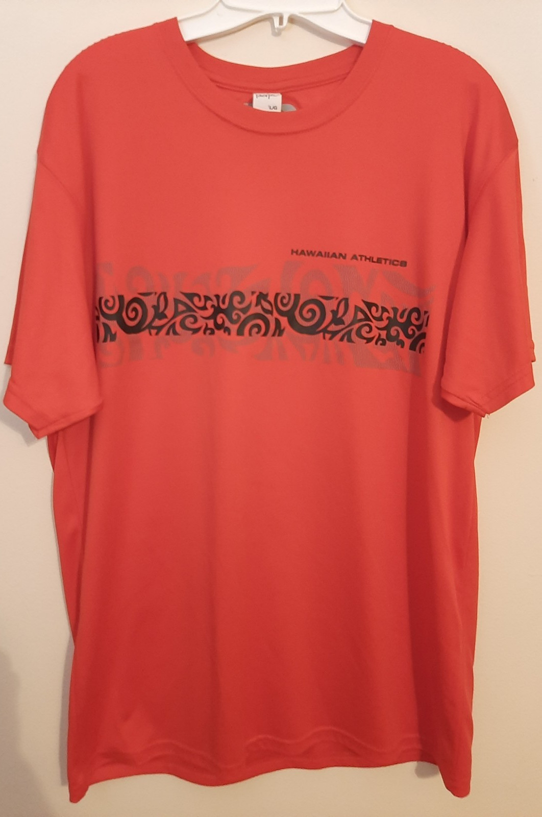 HA Hawaiian Athletics Mens Red Activewear Shirt LRG Performance Sun Protect–NEW