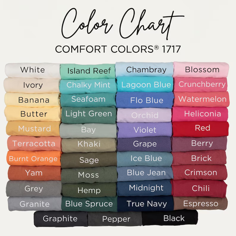 Comfort Colors blank t shirt unisex C1717 garment dyed tee soft cotton top vinta