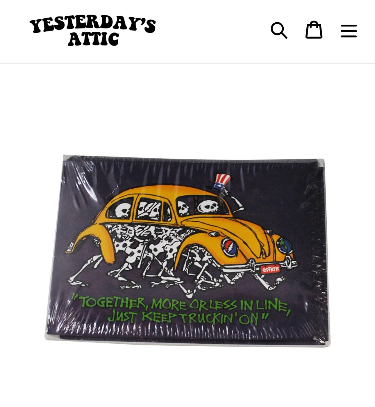 Vintage Grateful Dead 1997 Liquid Blue Thank You Card Pack(7)