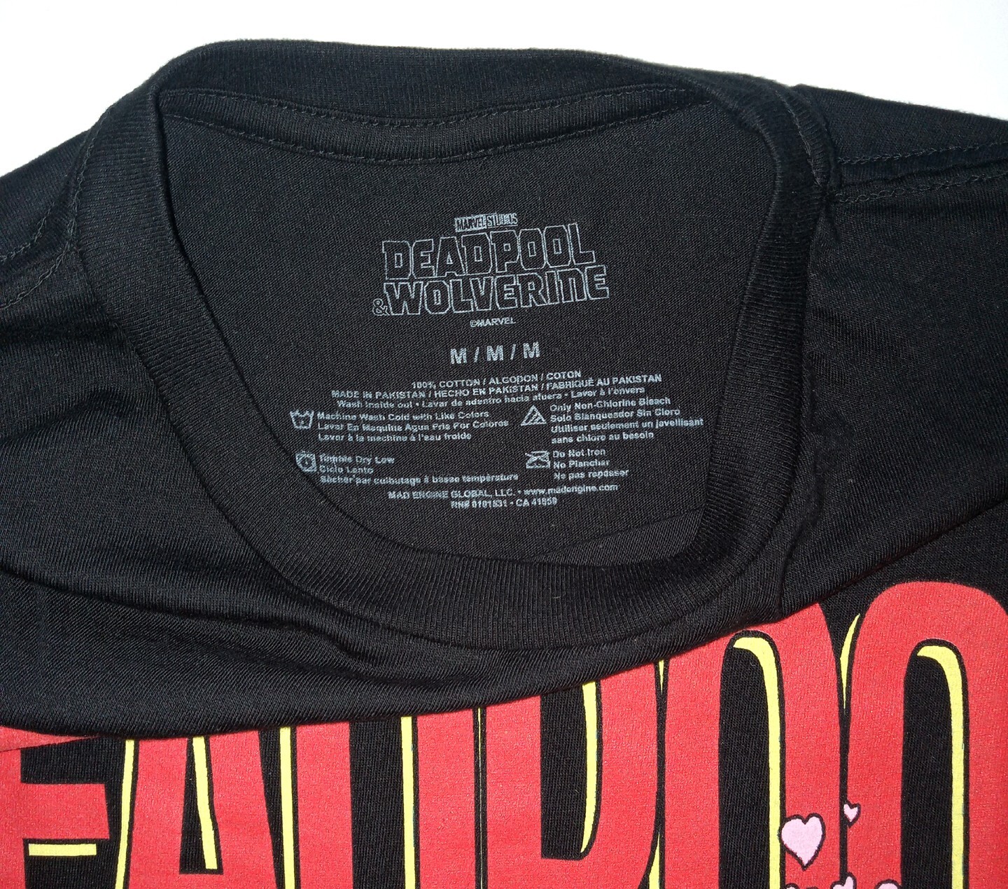 Deadpool Wolverine Unisex Adult Medium (M) 100% Cotton S/S t-shirt New Marvel