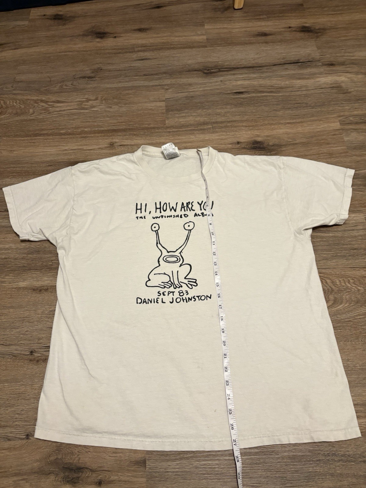 Vintage Daniel Johnston Hi How Are You T-shirt Size XL 90’s Y2K Kurt Cobain