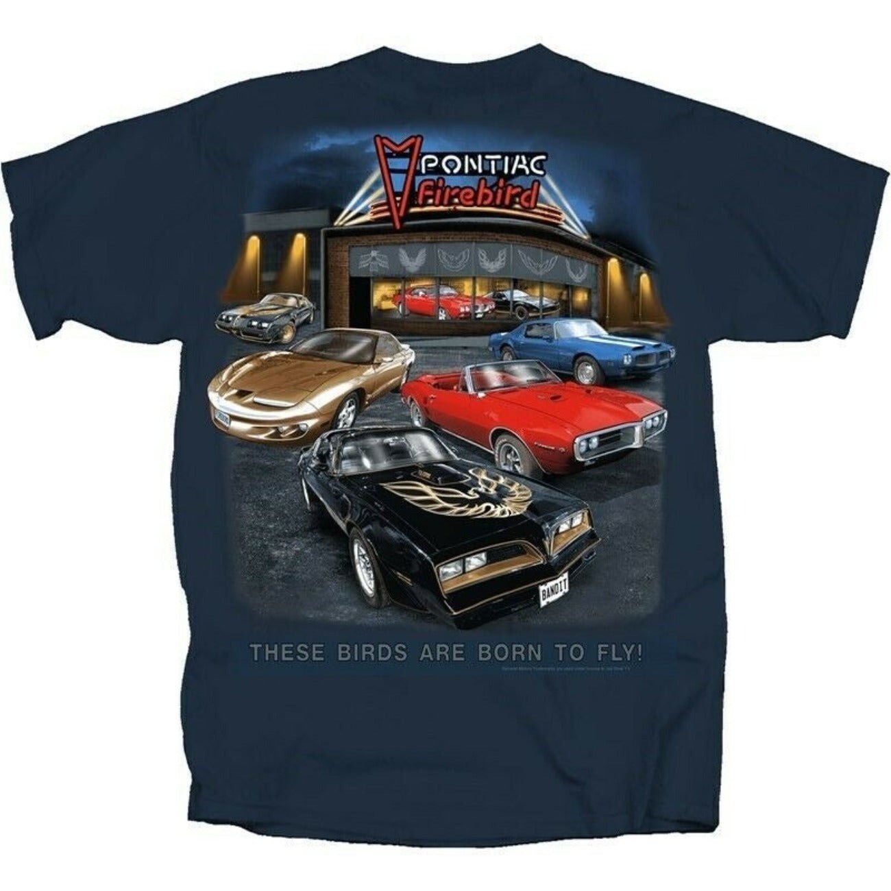 Vintage Pontiac Firebird Trans-AM Showroom Short Sleeve T-Shirt NEW Free Ship