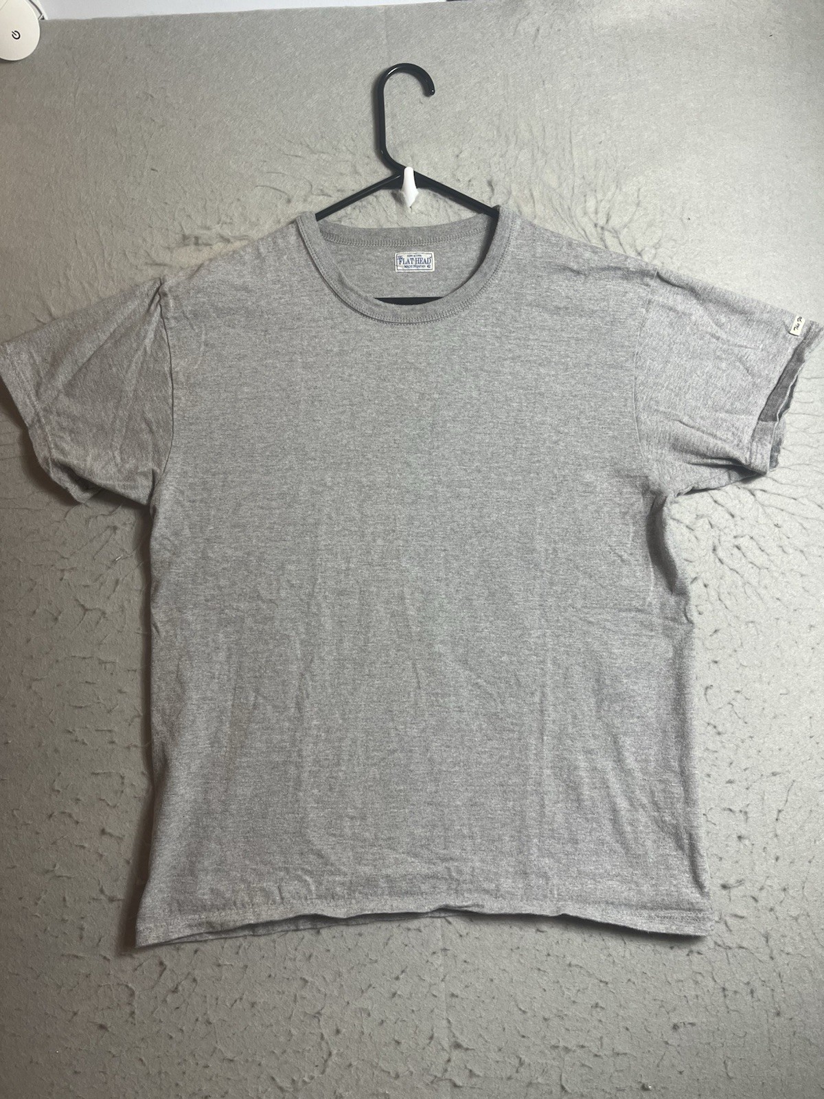 The Flat Head T Shirt Loopwheeled Cotton Mens 42 Made In Japan Gray