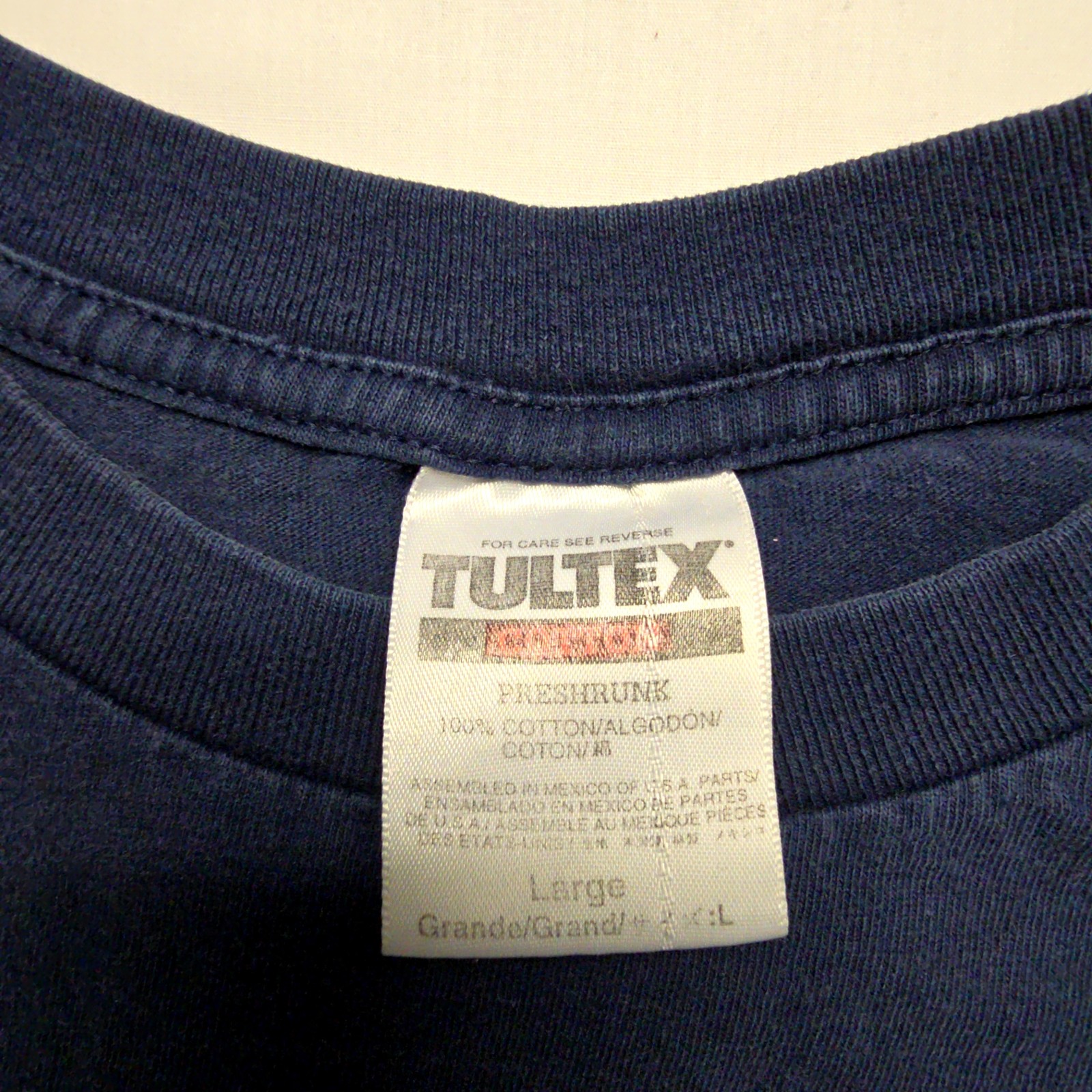 Vintage Arizona Cactus Graphic Tee Navy Blue Mens L Shirt Embroidered T-shirt