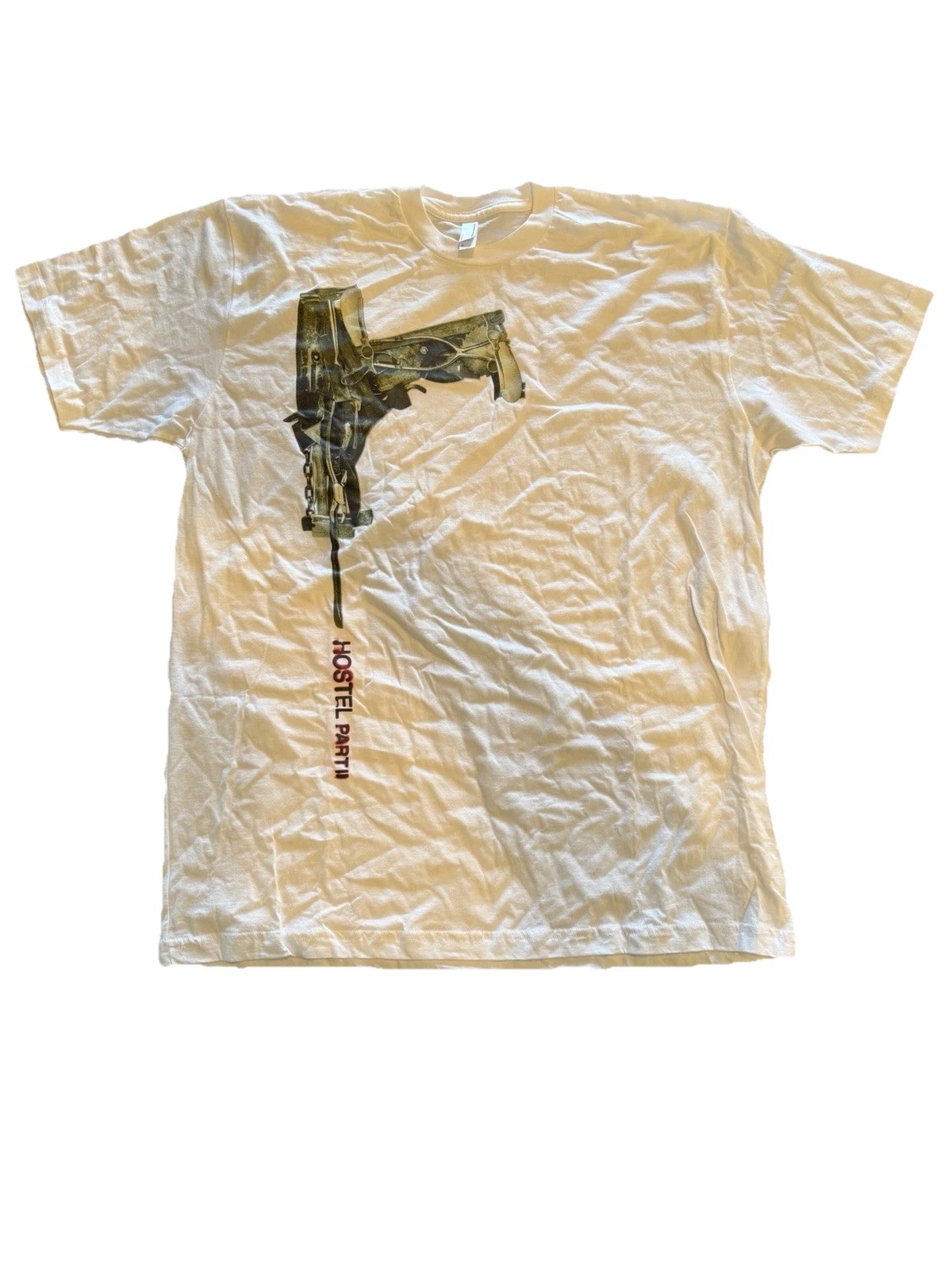 HOSTEL II 2 MOVIE PROMO T SHIRT ADULT XL Extra Large ELI ROTH HORROR RING SAW