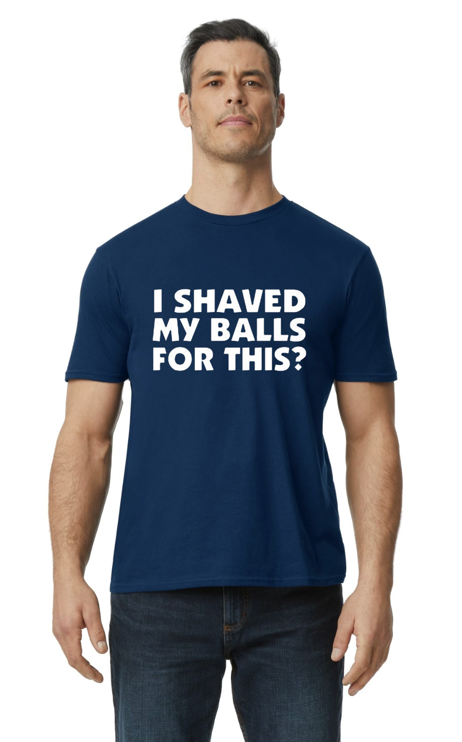 I shaved for This Funny Graphic Design Logo Hilarious Joking Adult Humor Fun