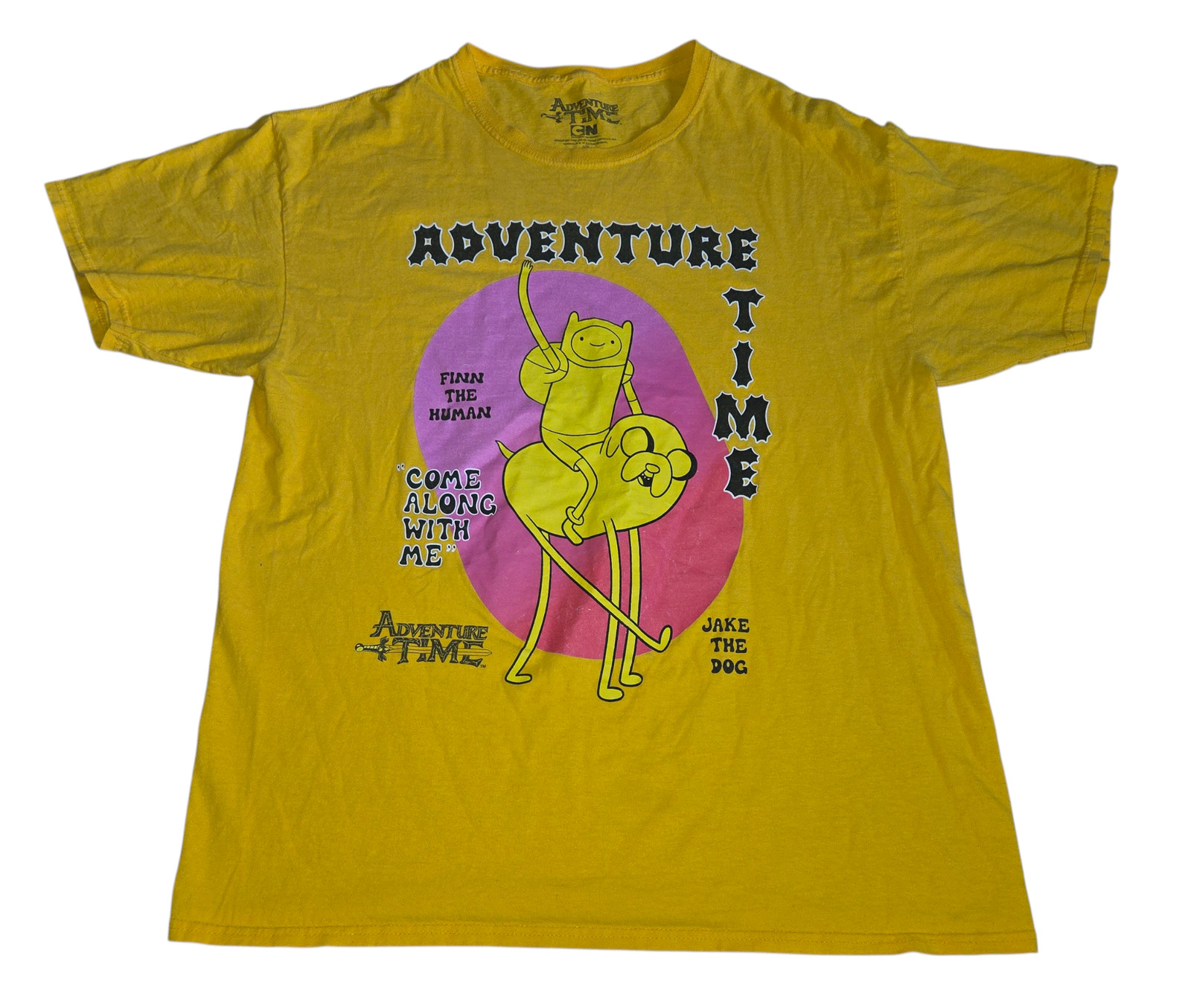 Adventure Time Finn the Human and Jake the Dog Come Along With Me T-Shirt Large