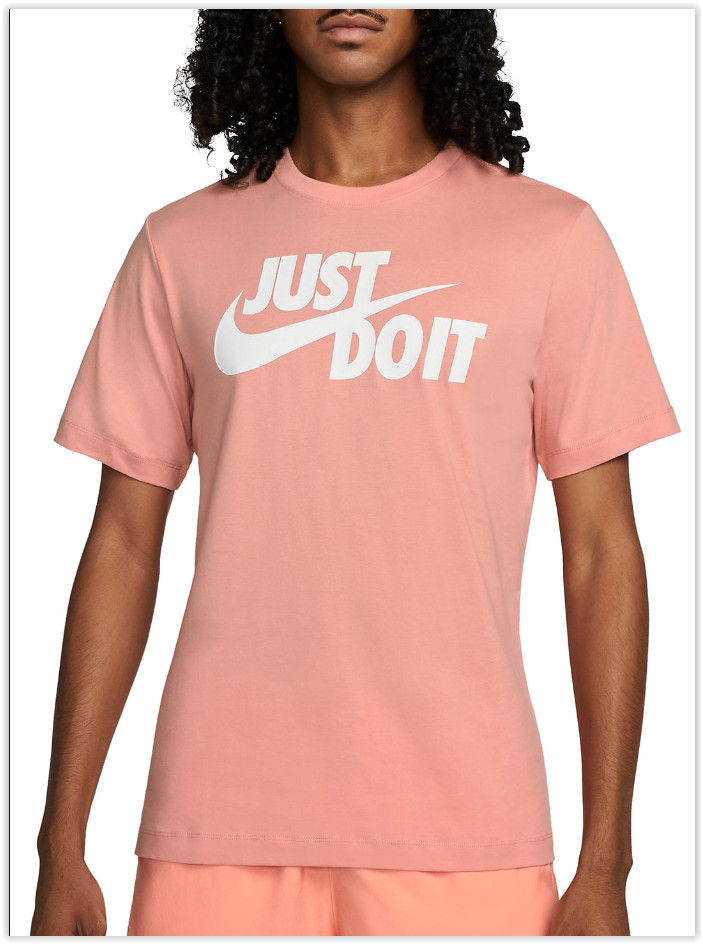 NWT Nike Sportswear JDI Just Do It Tee, light salmon AR5006-824