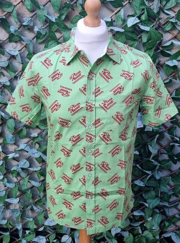 Boys Disney Parks – Pizza Planet Woven Button Shirt | BNWT | X-Small Toy Story