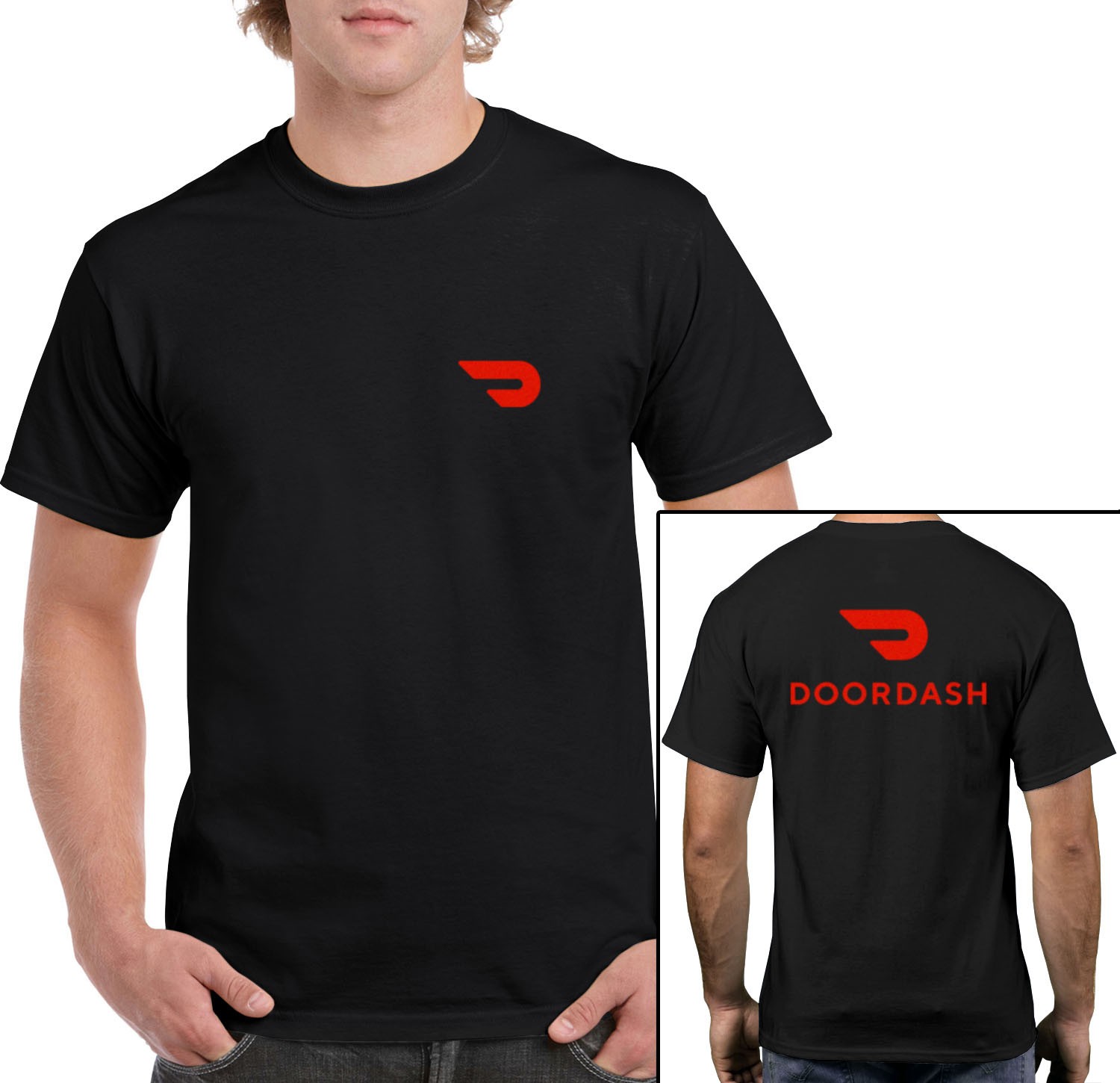 DoorDash T-Shirt Food Delivery Service Driver Door Dash Worker Pick Up GWR02