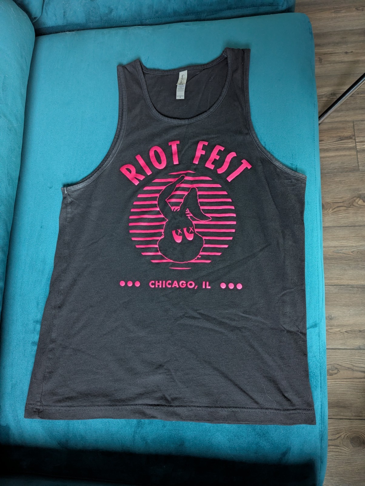 2024 Riot Fest Limited Edition Black Hot Pink Unisex Tank Top – Small