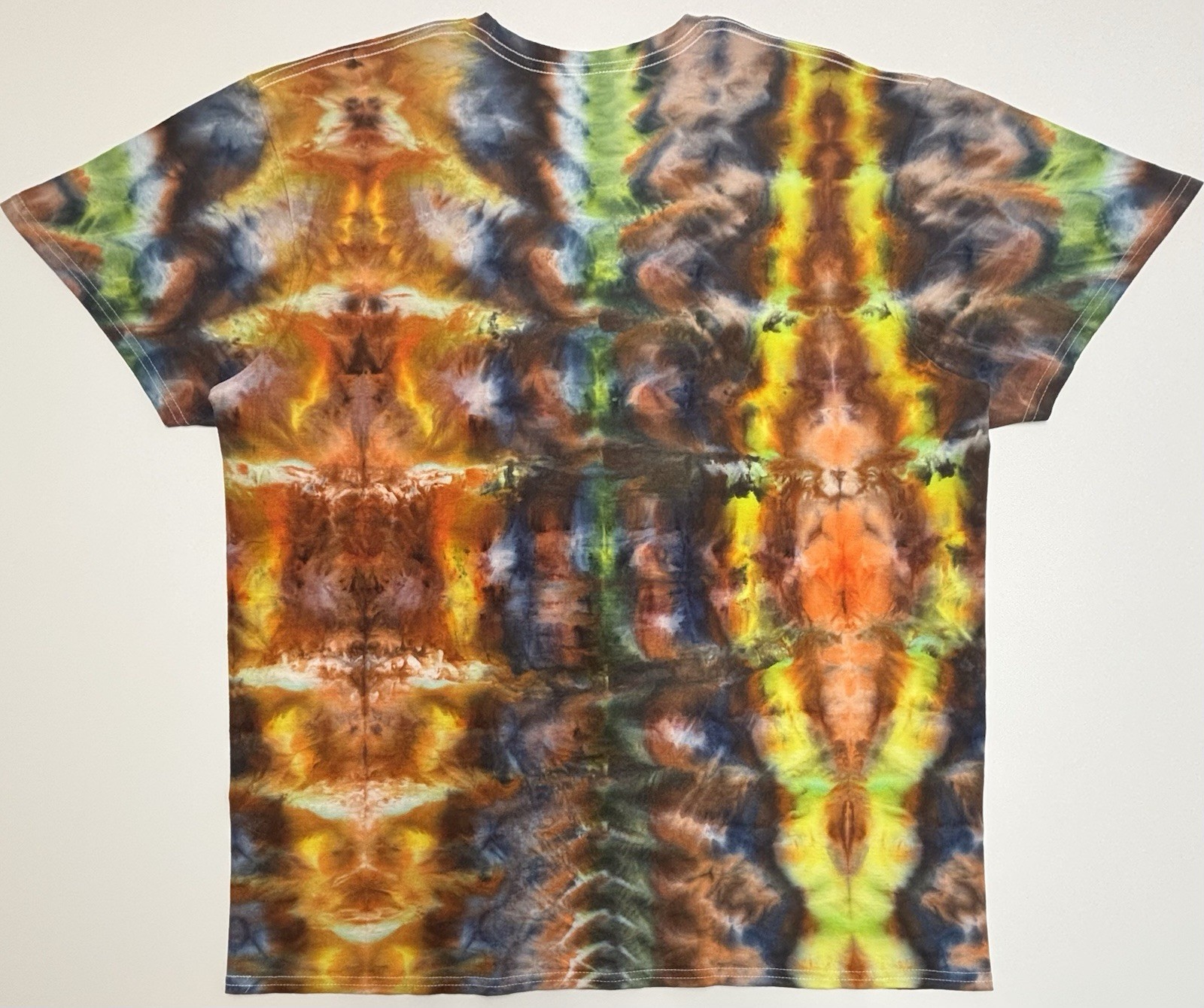 Handmade Ice Tie Dye Adult T-Shirt Unisex Size XL Multicolored Gildan Tee NEW