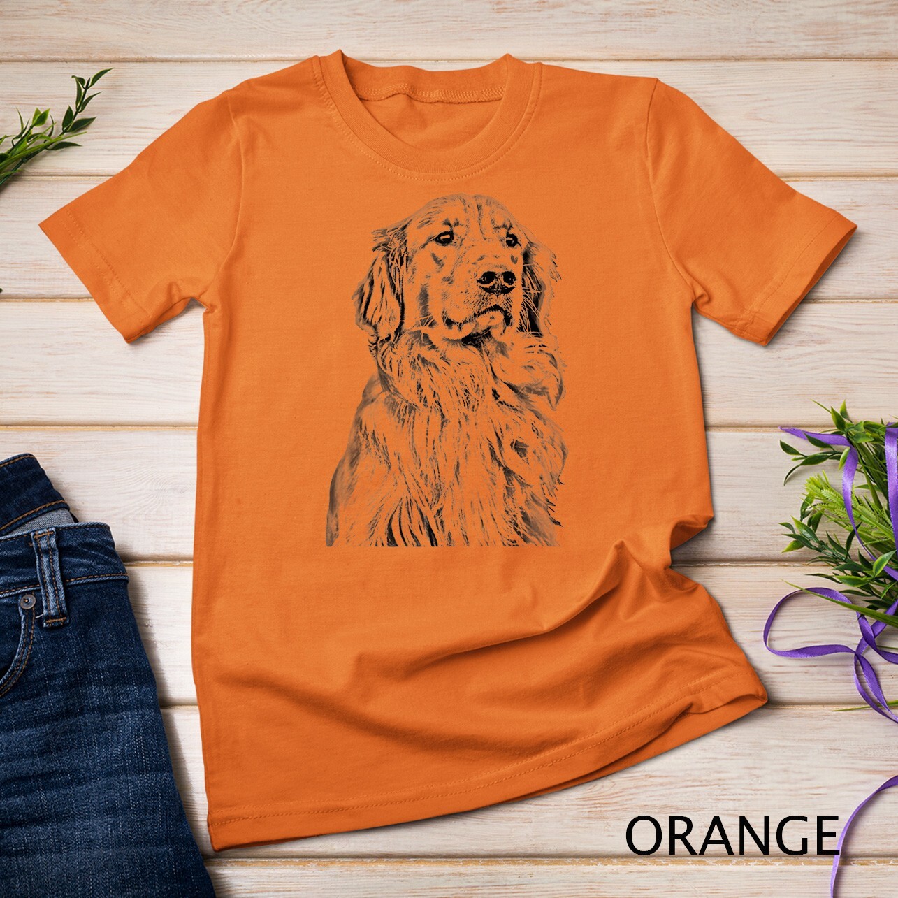 Golden Retriever Dog Lover Cream Retriever Mom Dad Raglan Unisex T-shirt
