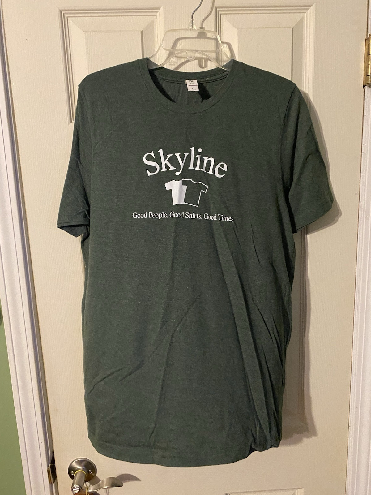 Tultex Men’s Green T-Shirt short sleeved cotton blend size large