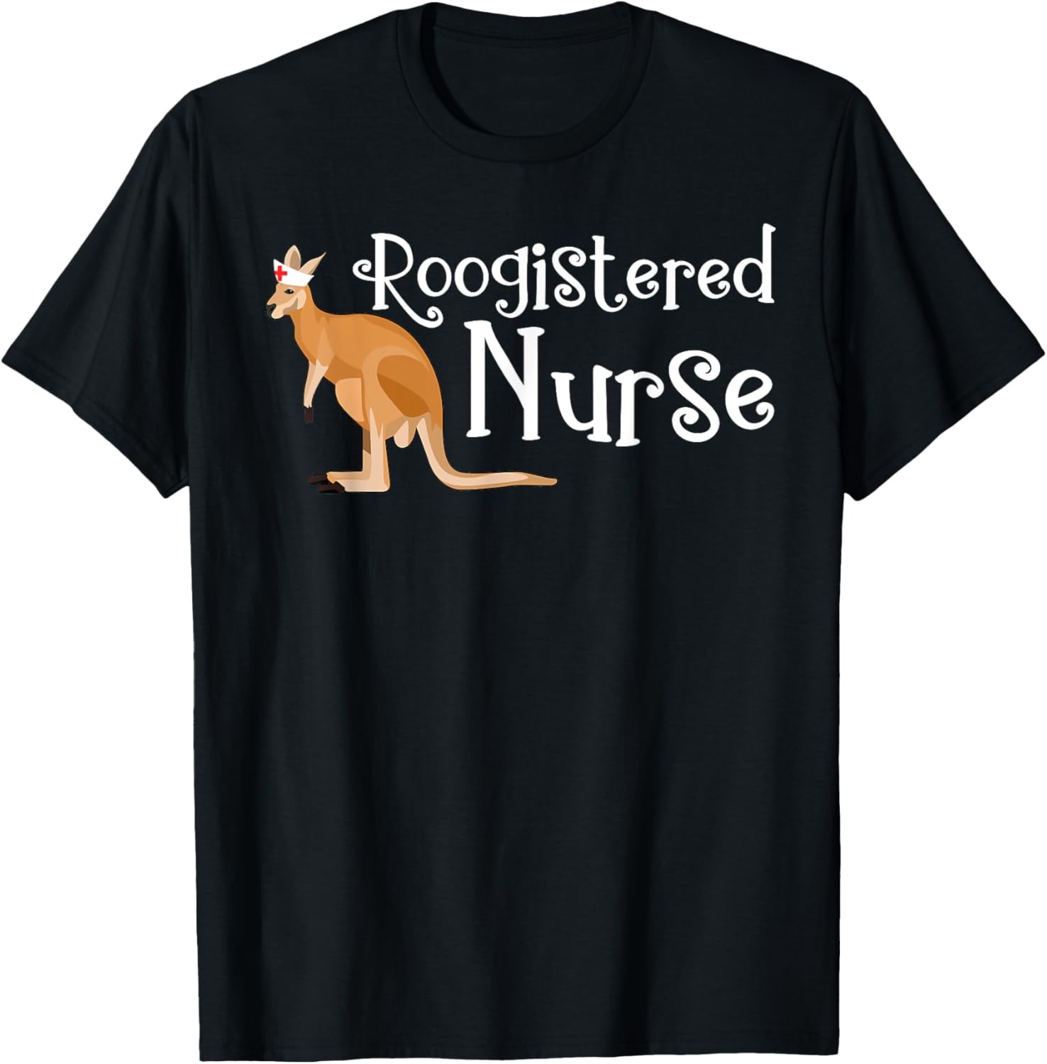 Funny Nursing Kangaroo Registered Nurse RN Australia Novelty T-Shirt
