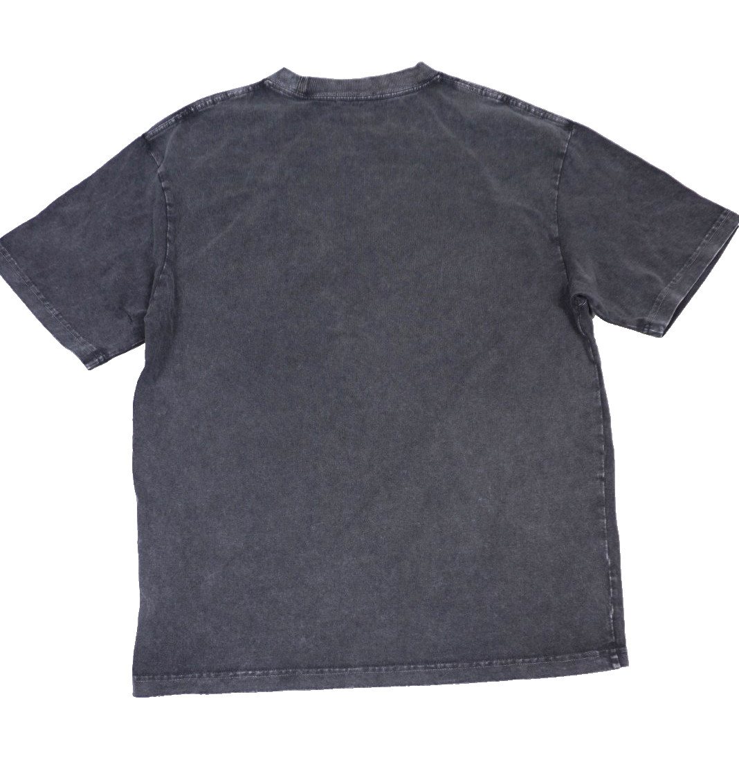 Balenciaga Paris T Shirt Mens Small Black College Logo Graphic Faded Authentic