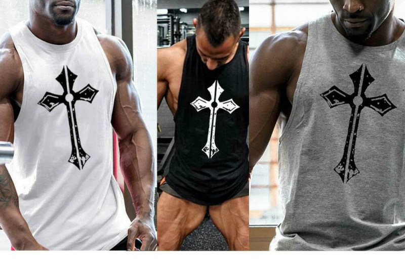 Men’s Tank Tops Bodybuilding Muscle T Shirt Sleeveless Gym Training Workout Vest