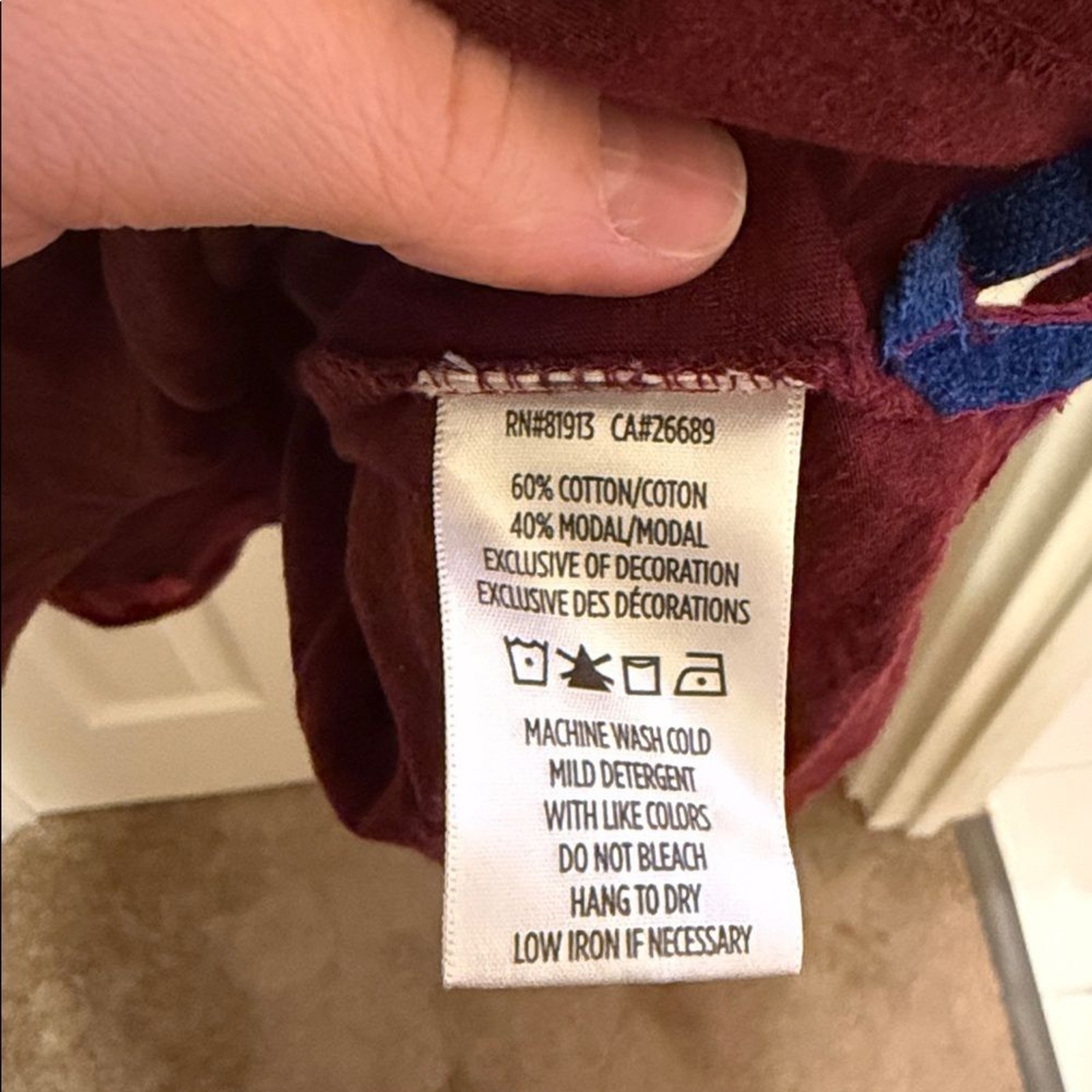 Robert Graham Deep Red Crew Neck Shirt Size 2XL