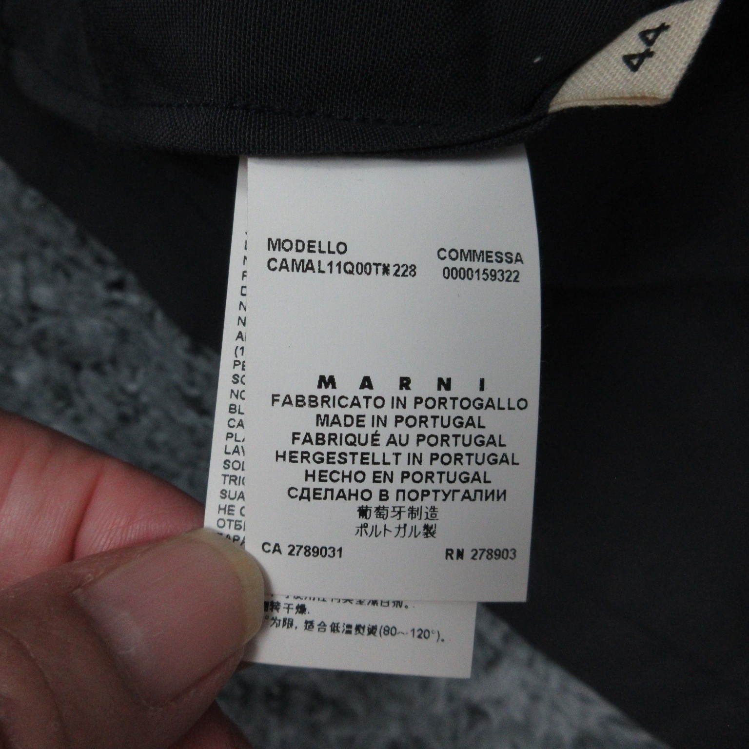 Marni Shirt Womens 44 Black Boxy Square Neck Summer Edition 2012 Made Portugal