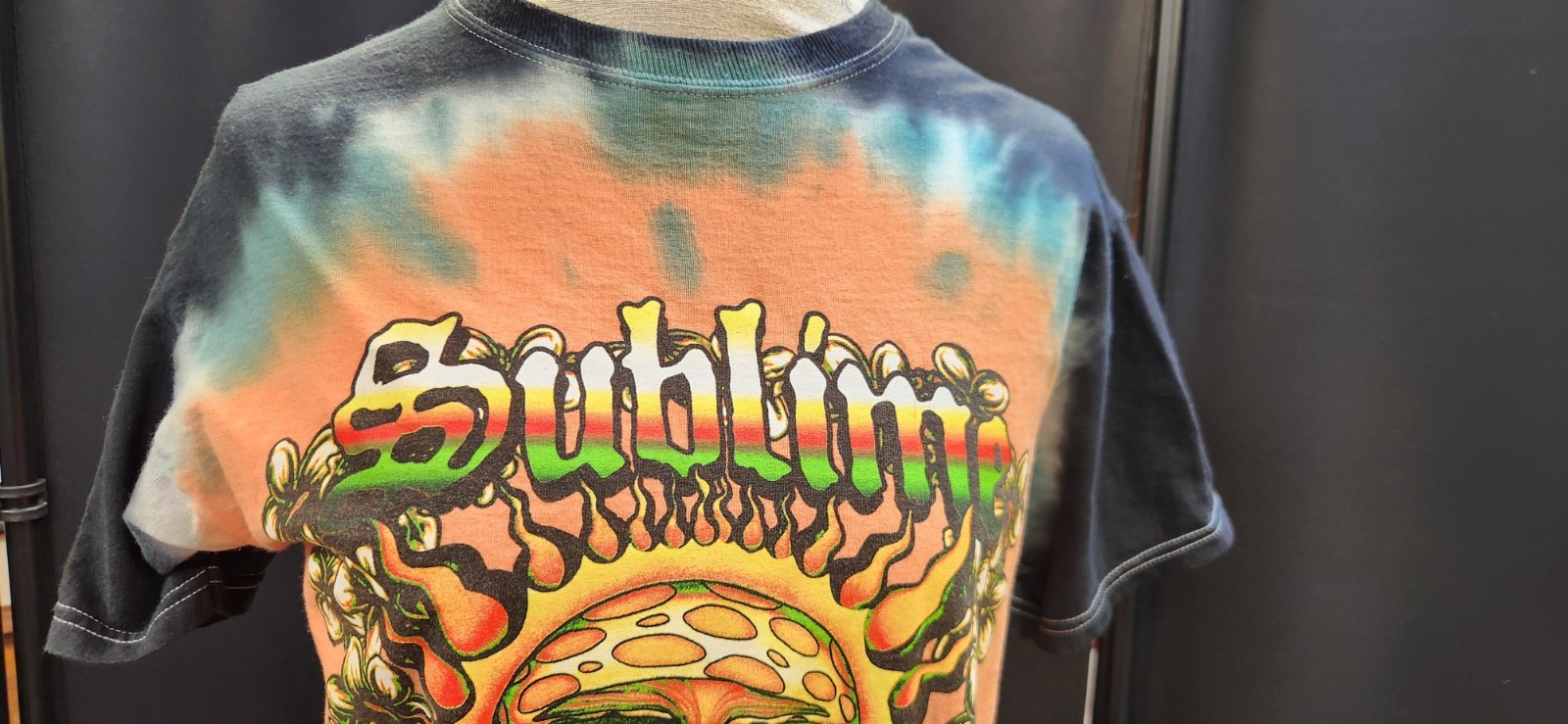 Sublime Tie-Dye Graphic Logo Crew Neck Short Sleeve Cotton T-Shirt – Size S