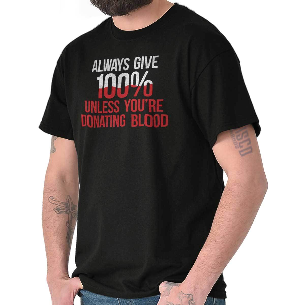 Blood Drive Medical Funny Doctor Nurse Gift Womens or Mens Crewneck T Shirt Tee